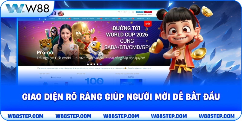 Giao diện rõ ràng giúp người mới dễ bắt đầu
